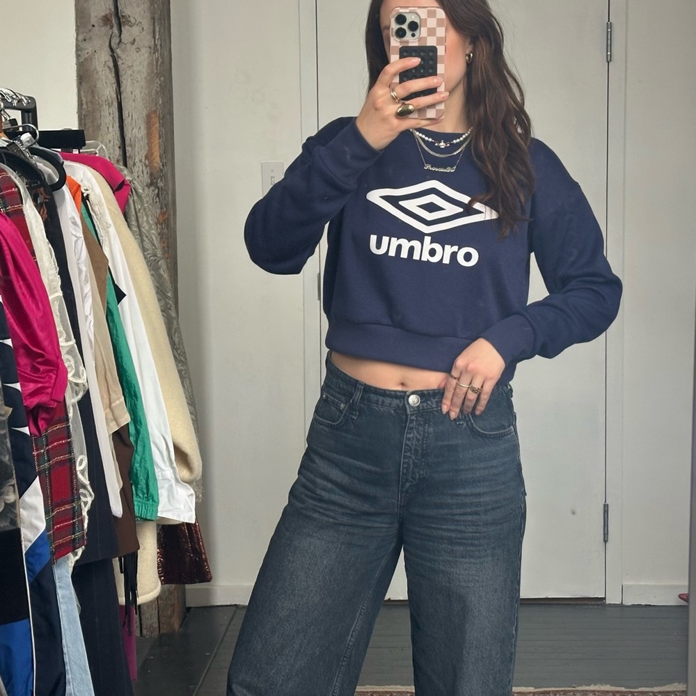 Umbro Women's Deep Blue Crew Neck Sweater